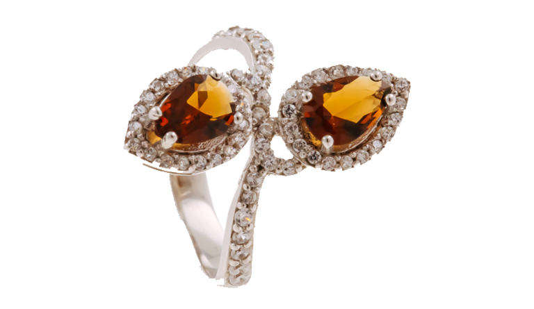 Amber Stone Ring - Gems Wisdom